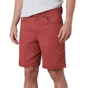 Prana Mens Brion Short 9” Inseam Sz 42 in Brick Red Hiking Outdoors Lightweight